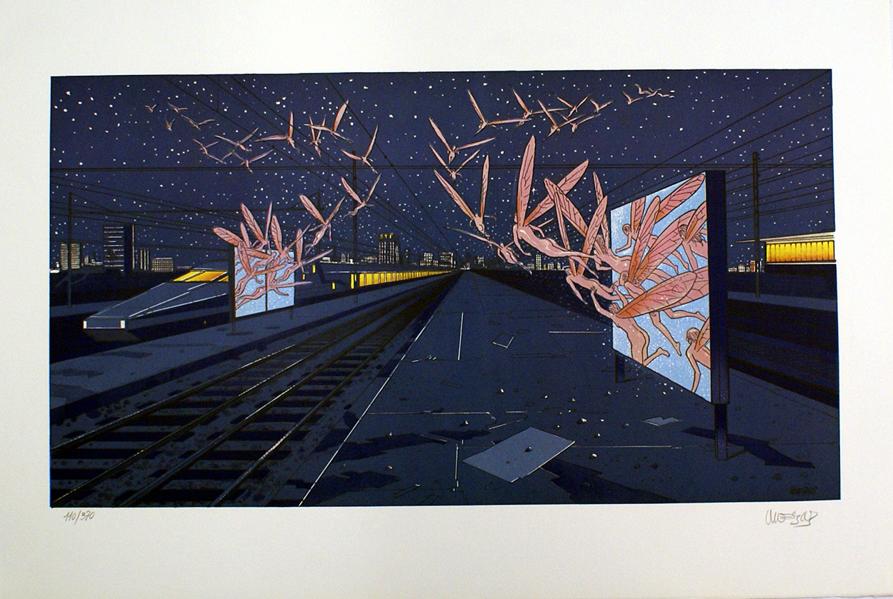 The Last Additional Train: The Station (Limited Edition Print) (Signed) art by Moebius (Jean Giraud) Art at The Illustration Art Gallery
