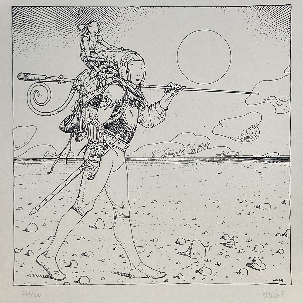 Starwatcher - The Fool (Limited Edition Print) (Signed) art by Moebius (Jean Giraud) Art at The Illustration Art Gallery