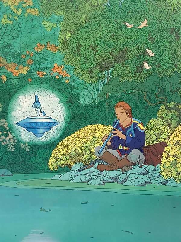 Towards Aedena - The Magic Flute (Print) (Signed) by Moebius (Jean Giraud) at The Illustration Art Gallery