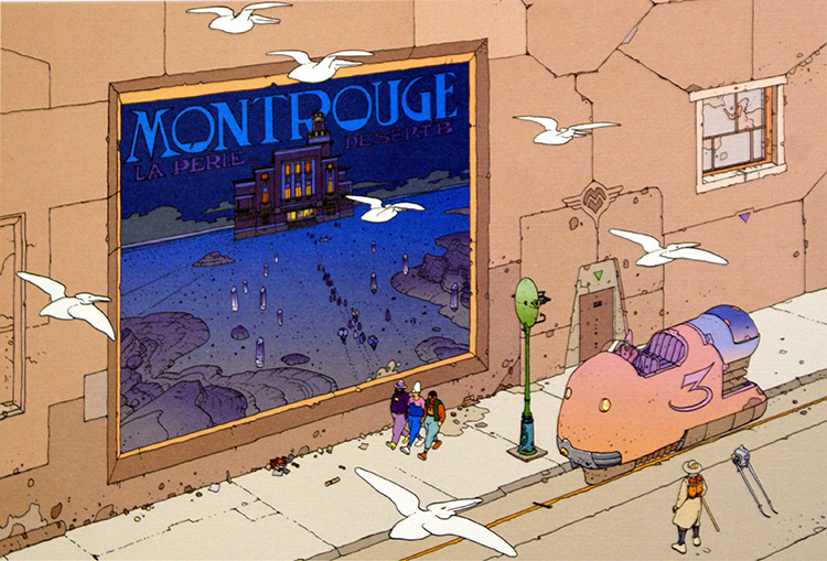 Montrouge (Limited Edition Print) by Moebius (Jean Giraud) Art at The Illustration Art Gallery