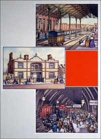 London Railway Stations art by Patrick Nicolle