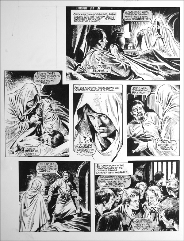 Robin of Sherwood - Haunt (TWO pages) (Originals) by Robin of Sherwood (Mike Noble) Art at The Illustration Art Gallery