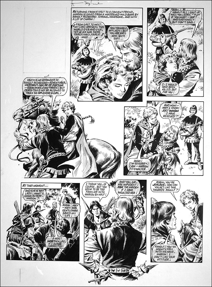 Robin of Sherwood: Jealousy (TWO pages) (Originals) art by Robin of Sherwood (Mike Noble) Art at The Illustration Art Gallery