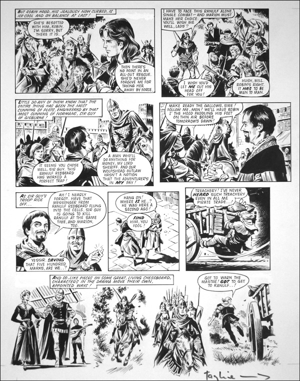 Robin of Sherwood: Romance (TWO pages) (Originals) by Robin of Sherwood (Mike Noble) at The Illustration Art Gallery