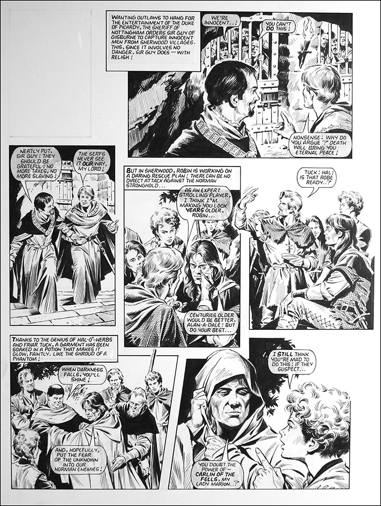 Robin of Sherwood - Carlin of the Fells (TWO pages) (Originals) art by Robin of Sherwood (Mike Noble) Art at The Illustration Art Gallery
