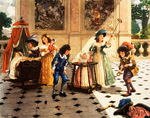 Children's Playroom in a Gentleman's House, late 17th C (Original Macmillan Poster) (Print)