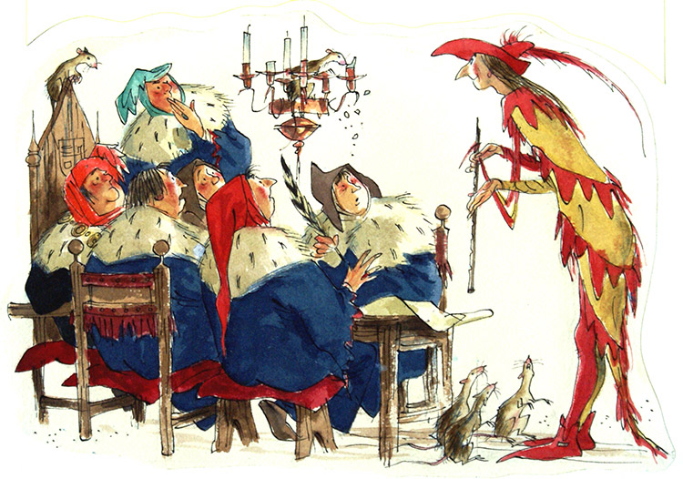 The Pied Piper of Hamelin 1 (Original) by Richard O Rose at The Illustration Art Gallery