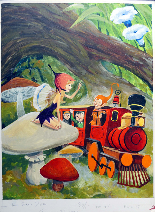 Fairy Train (Original) by Jose Ortiz at The Illustration Art Gallery