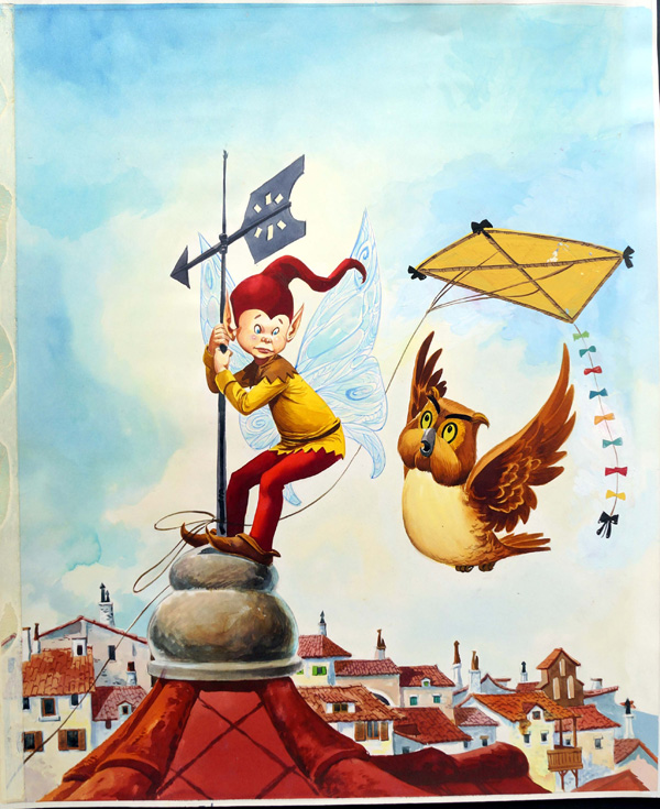 A Fairy On The Steeple (Original) by Jose Ortiz at The Illustration Art Gallery
