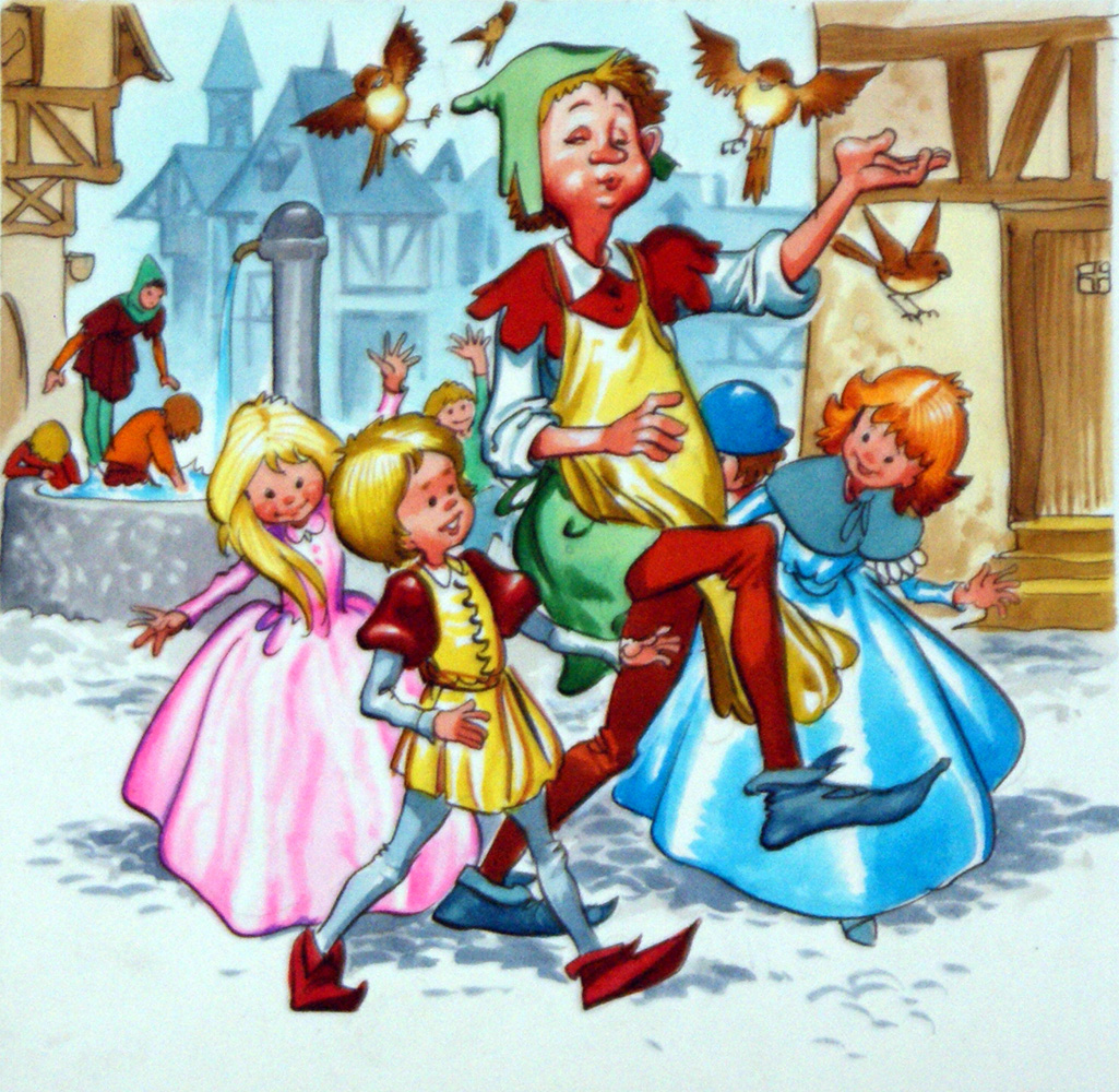 The Pied Piper of Hamelin (Original) art by Jose Ortiz at The Illustration Art Gallery