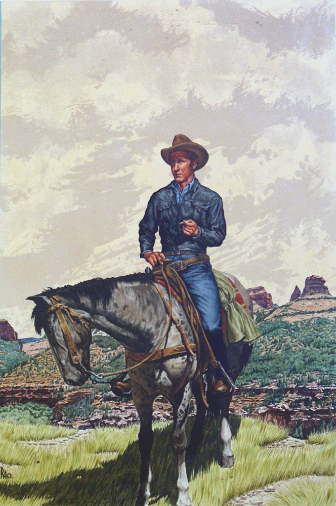 Texas Rebel - Corgi paperback cover art (Original) (Signed) art by Robert Osborne at The Illustration Art Gallery