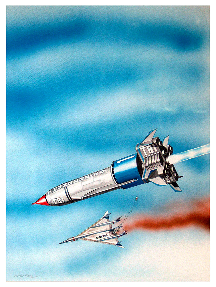 Thunderbirds Aircraft SOS (Original) (Signed) art by Thunderbirds (Keith Page) at The Illustration Art Gallery