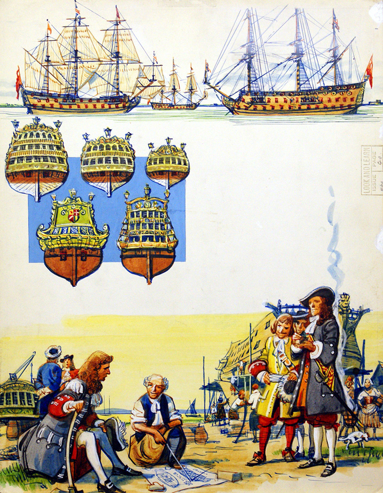 Scrapbook of the British Sailor: A Period of Change (Original) art by Eric Parker Art at The Illustration Art Gallery