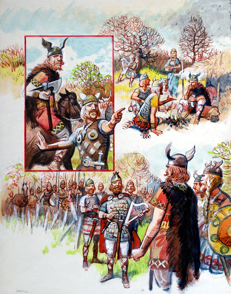 A Thousand Years of Spies 6: The Anglo Saxons (Original) art by Thousand Years of Spies (Parker) at The Illustration Art Gallery