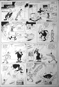 Beastenders - Back to School (TWO pages) art by Reg Parlett