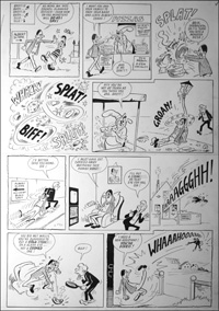 Beastenders - Pizza Express (TWO pages) art by Reg Parlett