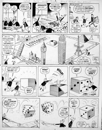 Ivor Lott & Tony Broke - Board Games (TWO pages) art by Reg Parlett