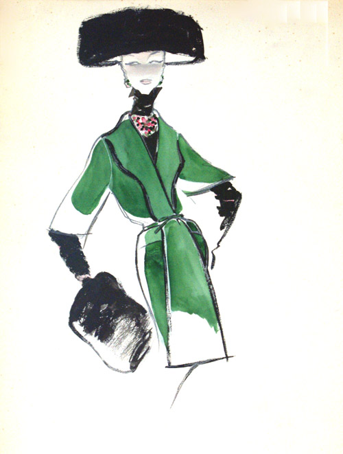 Green Dress (Original) by Antonio Parras at The Illustration Art Gallery