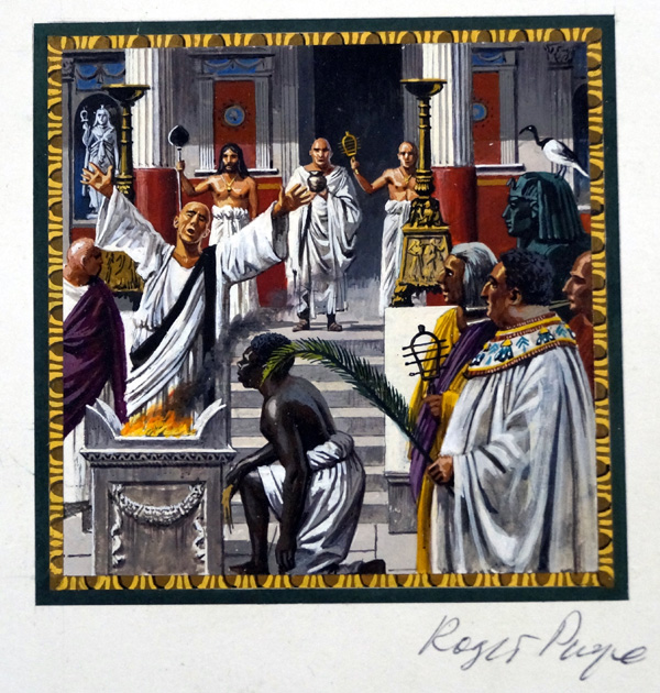 Egyptian Ceremony (Original) (Signed) by Roger Payne at The Illustration Art Gallery