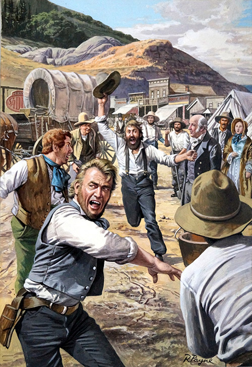 The California Gold Rush (Original) (Signed) by Roger Payne Art at The Illustration Art Gallery