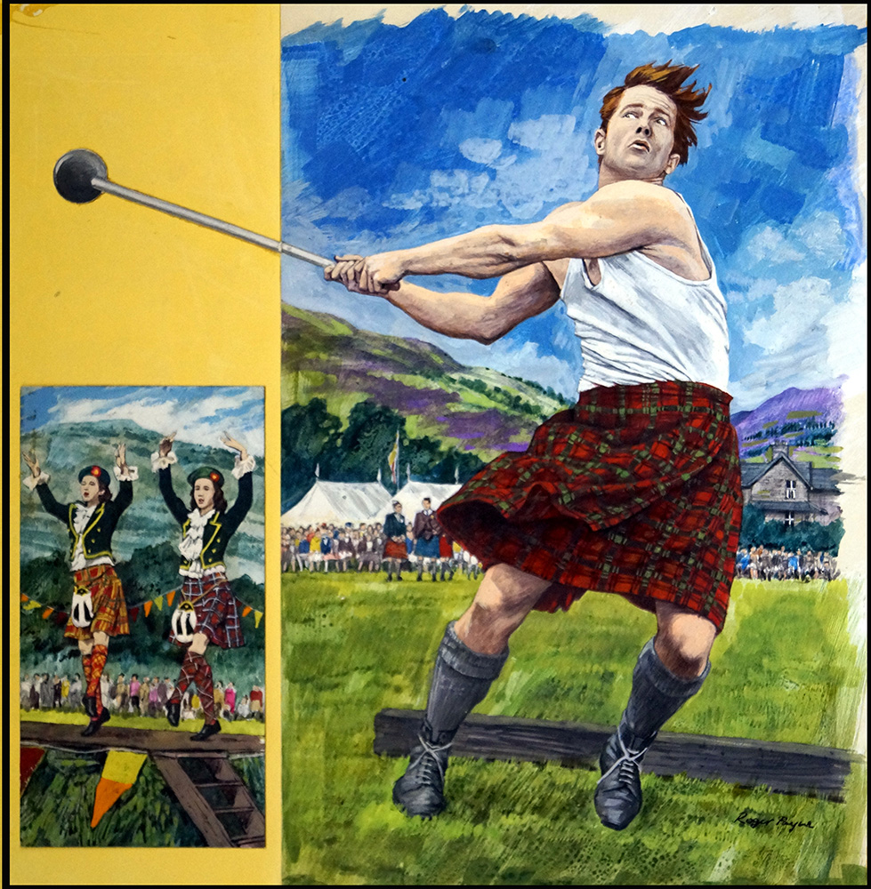 Highland Games (Original) (Signed) art by British History (Payne) Art at The Illustration Art Gallery