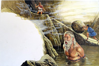 Myths and Legends: Sisyphus (Original) (Signed)