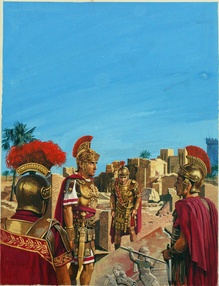 Romans in Babylon (Original) (Signed) art by Ancient History (Payne) at The Illustration Art Gallery