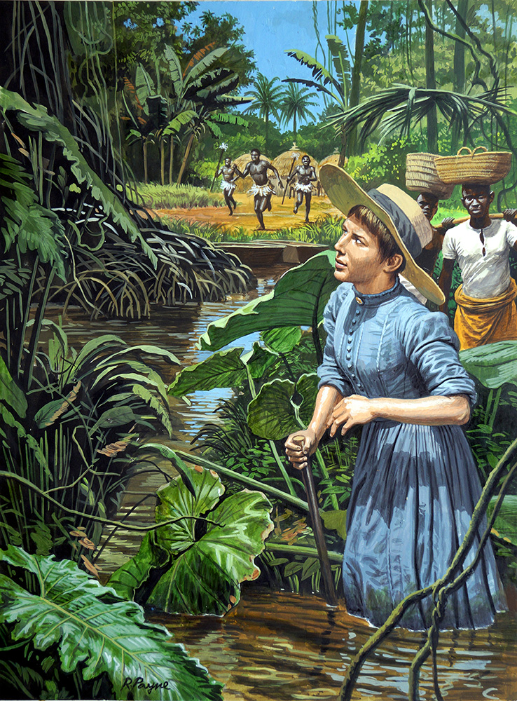 Mary Slessor Missionary and Explorer (Original) (Signed) art by British History (Payne) Art at The Illustration Art Gallery