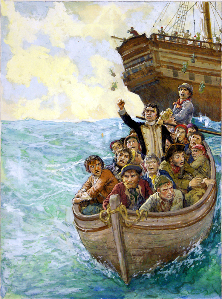 Mutiny on the Bounty: Cast Adrift (Original) art by Ken Petts Art at The Illustration Art Gallery