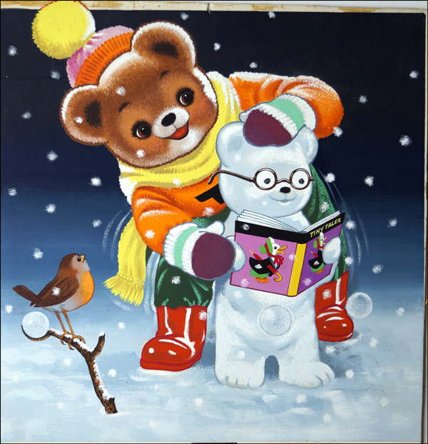 Teddy Bear: Snow Bear (Original) by Teddy Bear (William Francis Phillipps) at The Illustration Art Gallery