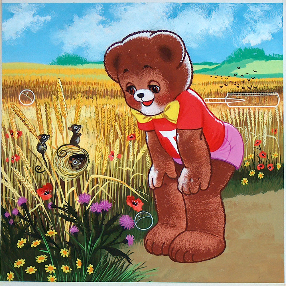 Teddy Bear Comic cover (Original) art by Teddy Bear (William Francis Phillipps) at The Illustration Art Gallery
