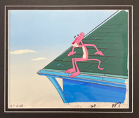 The Pink Panther - Animation Cel and Background art by MGM Studios
