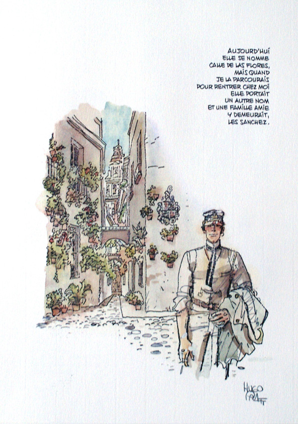 Aujourd'Hui (Limited Edition Print) (Signed) by Hugo Pratt at The Illustration Art Gallery
