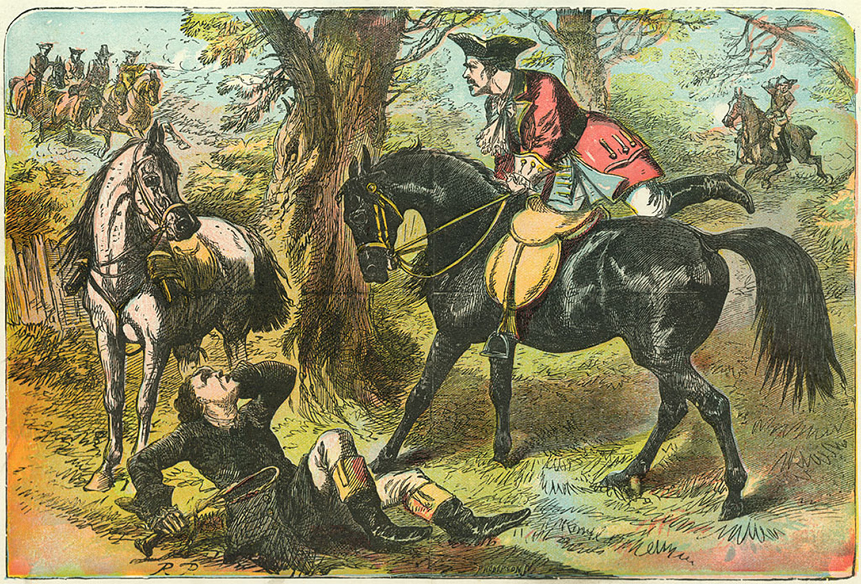 Dick Turpin Gains Possession of Black Bess (Print) (Signed) art by Robert Prowse at The Illustration Art Gallery