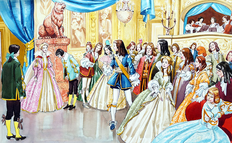 Cinderella - At The Ball (Original) by Cinderella (Nadir Quinto) at The Illustration Art Gallery