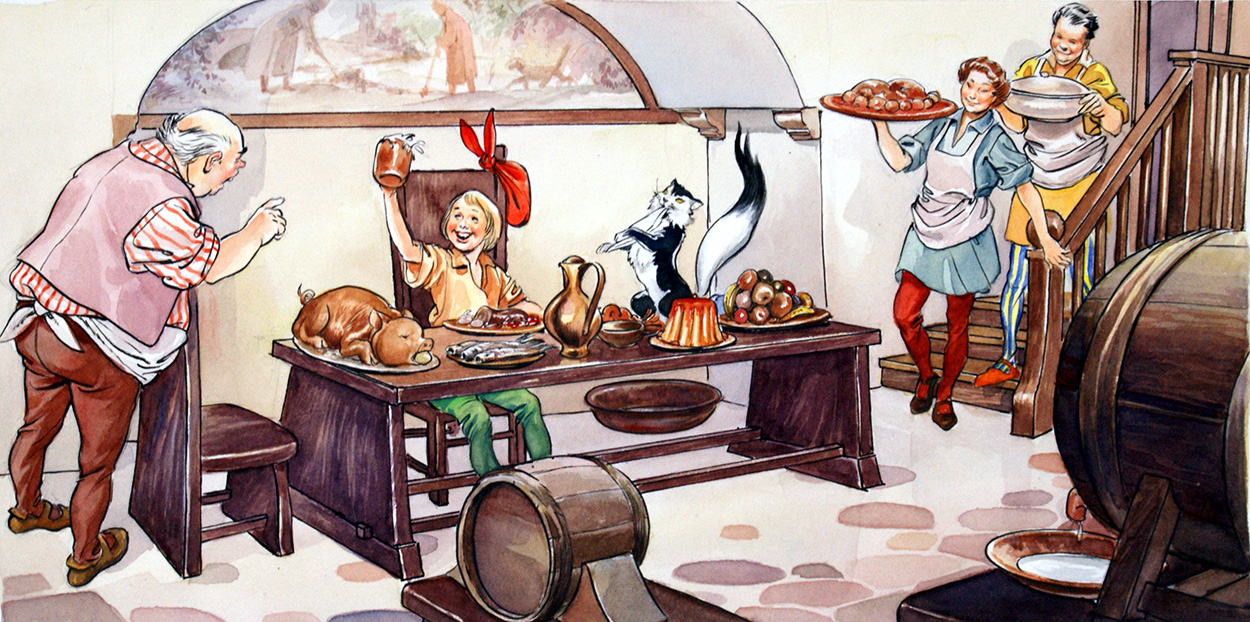 Dick Whittington: A Feast fit for a Lord Mayor (Original) art by Dick Whittington (Quinto) at The Illustration Art Gallery