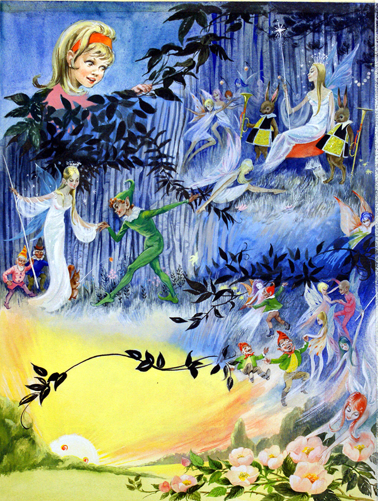 The Enchanted Fairy Dance (Original) art by Nadir Quinto Art at The Illustration Art Gallery