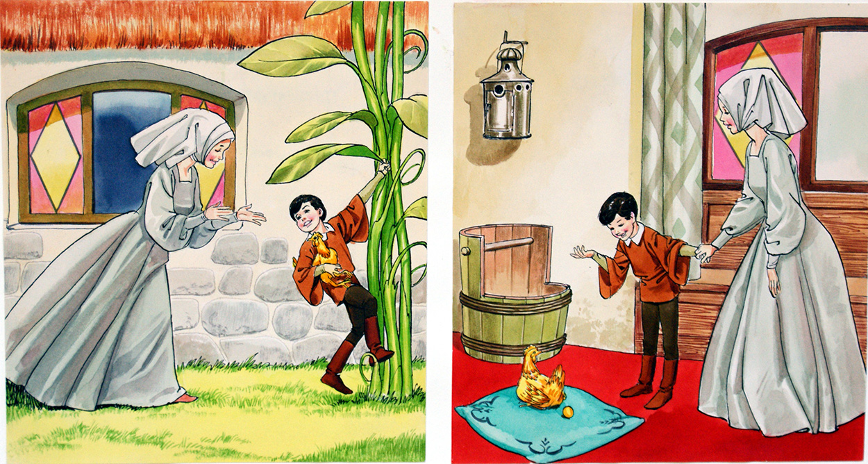 Jack and the Beanstalk: The Goose that Lays the Golden Egg (Original) art by Jack and the Beanstalk (Quinto) at The Illustration Art Gallery
