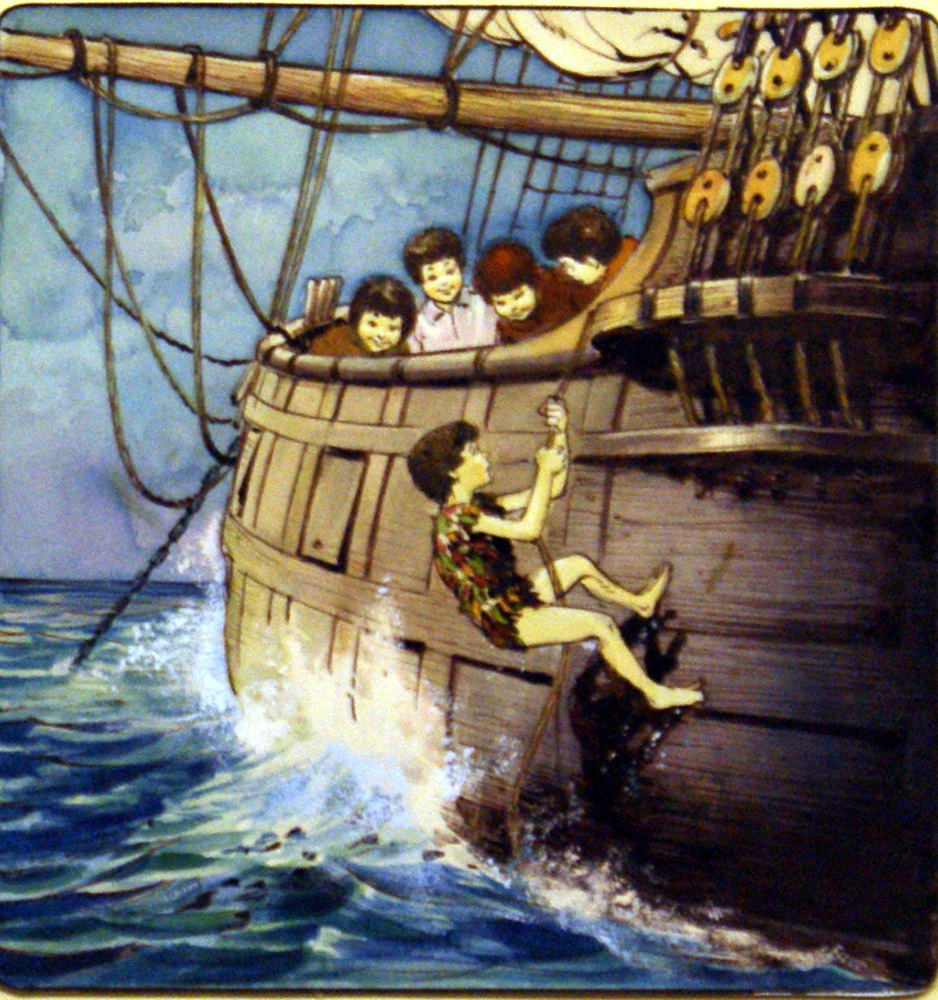 Peter Pan: Boarding Party of One (Original) art by Peter Pan (Nadir Quinto) at The Illustration Art Gallery