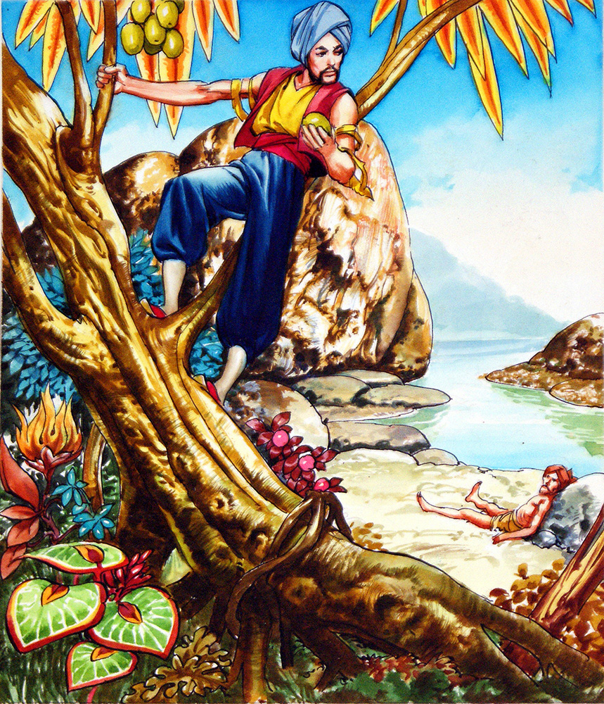 Climbing the Fruit Tree (Original) art by Sinbad the Sailor (Nadir Quinto) at The Illustration Art Gallery
