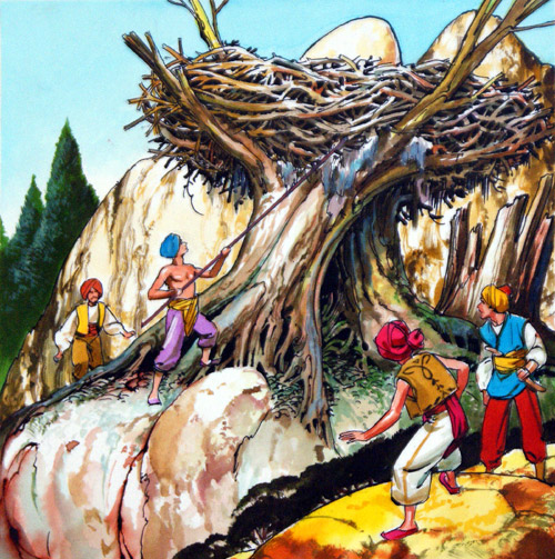 The Giant Nest (Original) by Sinbad the Sailor (Nadir Quinto) at The Illustration Art Gallery