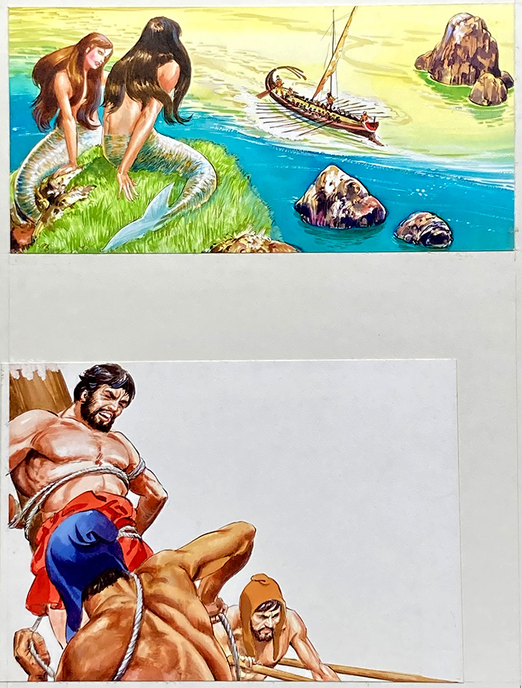 Odysseus and the Sirens (Original) art by Nadir Quinto Art at The Illustration Art Gallery