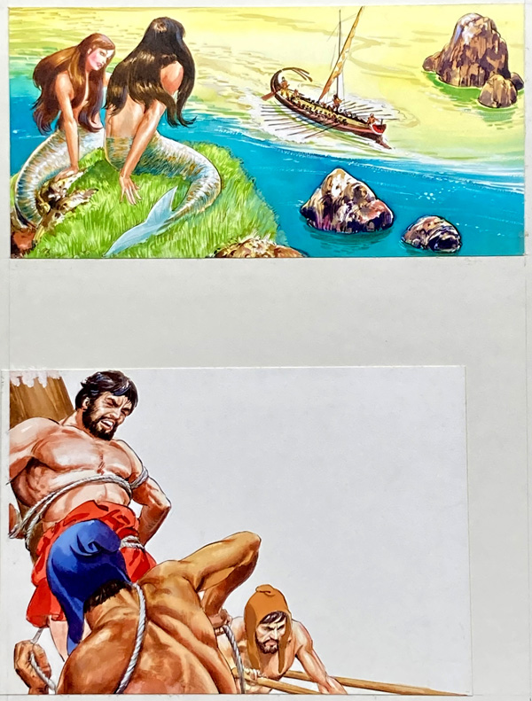 Odysseus and the Sirens (Original) by Nadir Quinto at The Illustration Art Gallery