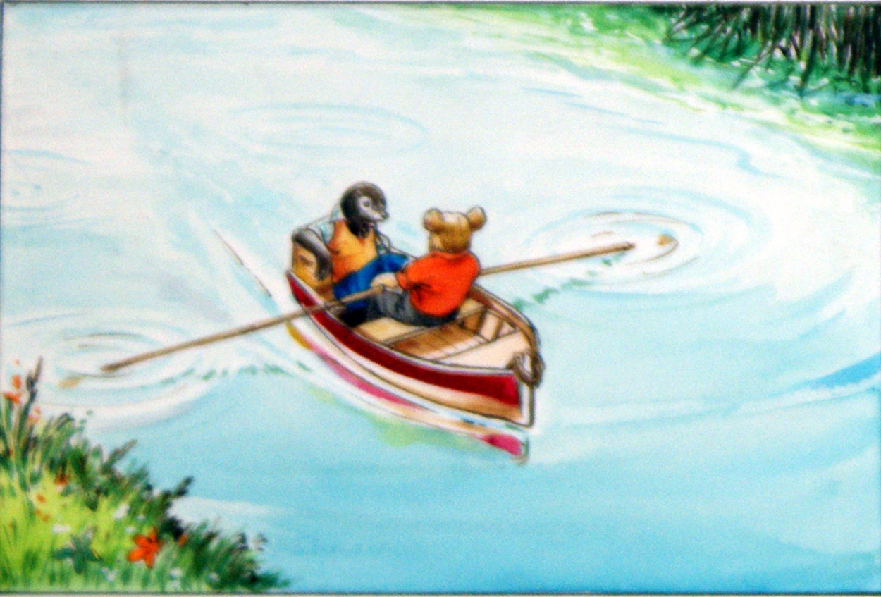 Lazing on the River (Original) art by Wind in the Willows (Nadir Quinto) at The Illustration Art Gallery
