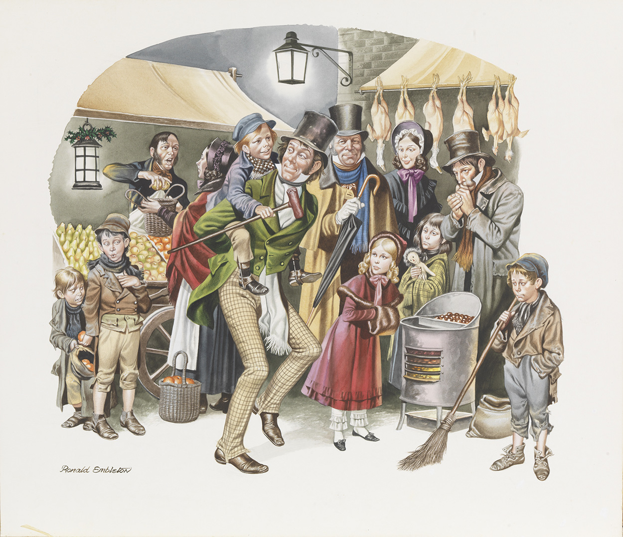A Christmas Carol (Original) (Signed) art by Charles Dickens (Ron Embleton) at The Illustration Art Gallery