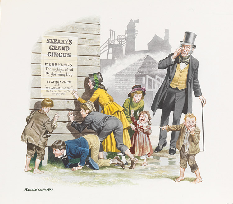 Hard Times (Original) (Signed) by Charles Dickens (Ron Embleton) at The Illustration Art Gallery