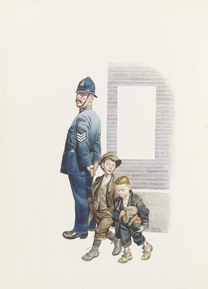 Under the Eye of the Law (Original) (Signed) art by Victorian and Edwardian Britain (Ron Embleton) at The Illustration Art Gallery