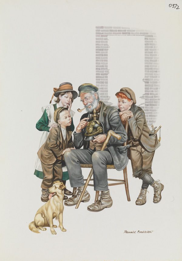 Old War Stories (Original) (Signed) by Victorian and Edwardian Britain (Ron Embleton) at The Illustration Art Gallery