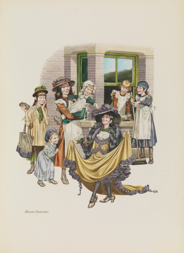 The New Outfit (Original) (Signed) by Victorian and Edwardian Britain (Ron Embleton) at The Illustration Art Gallery