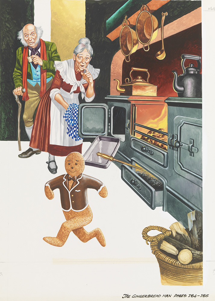 The Gingerbread Man is Born (Original) art by The Gingerbread Man (Ron Embleton) at The Illustration Art Gallery